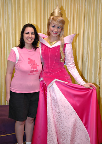 Meeting Aurora at Disney World