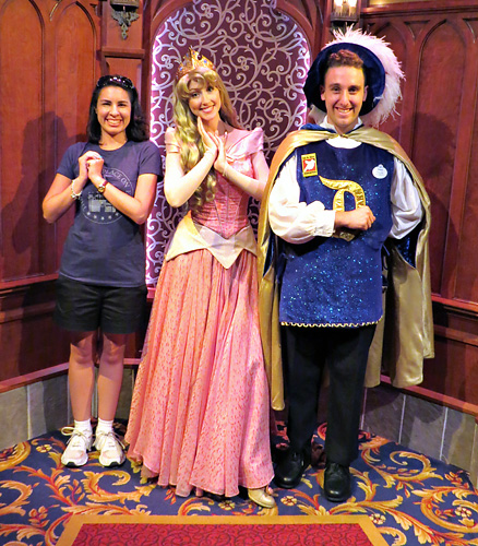 Meeting Aurora at Disneyland