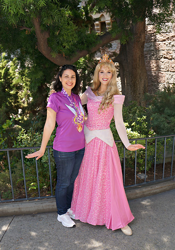 Meeting Aurora at Disneyland
