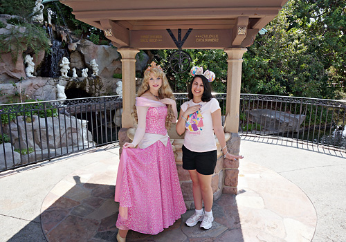 Meeting Aurora at Disneyland