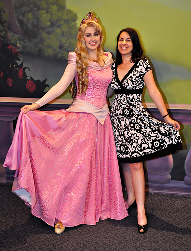 Meeting Aurora at Disney World