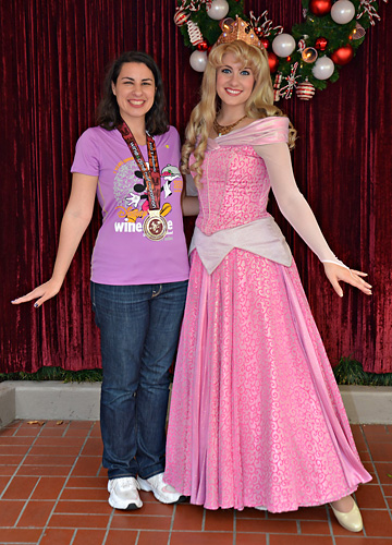 Meeting Aurora at Disney World