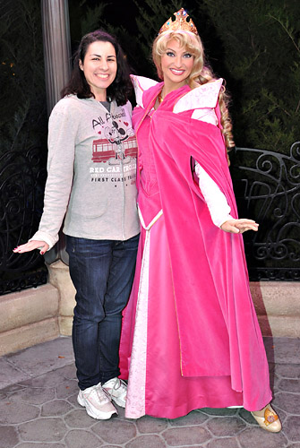 Meeting Aurora at Disney World