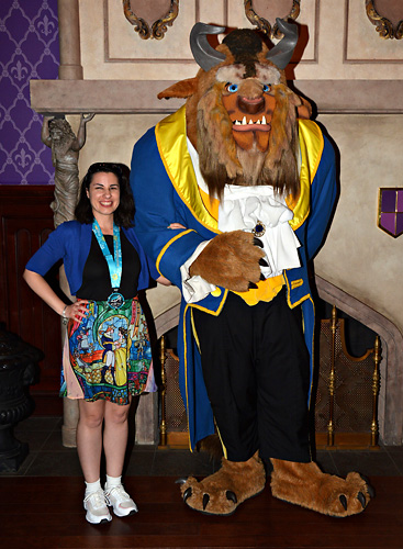 Meeting Beast at Disney World