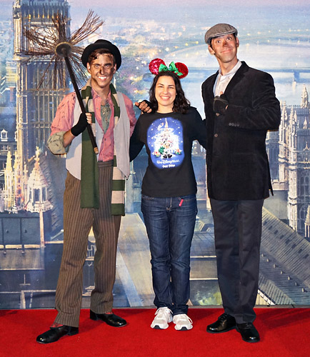 Meeting Bert and Chimney Sweep at Disney World