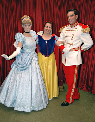 Meeting Cinderella and Prince Charming at Disney World