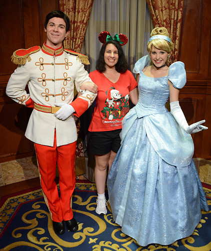 Meeting Cinderella and Prince Charming at Disney World