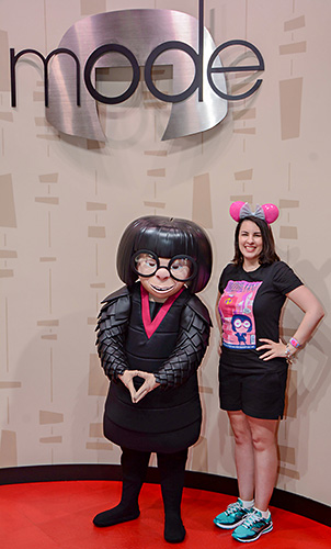 Meeting Edna Mode at Disney World