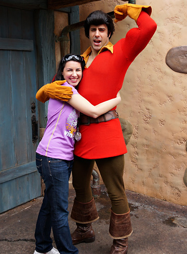 Meeting Gaston at Disney World