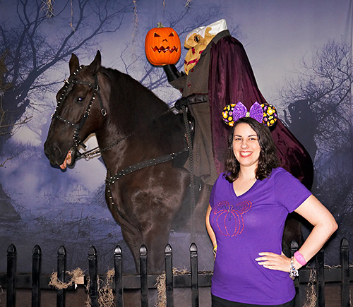 Meeting Headless Horseman at Disney World