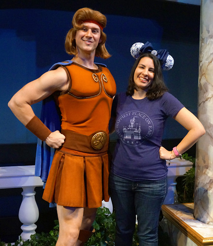 Meeting Hercules at Disney World