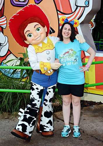Meeting Jessie at Disneyland