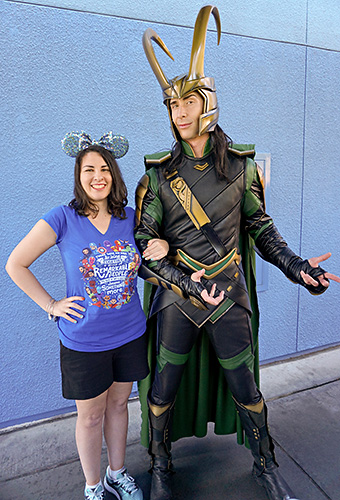 Meeting Loki at Disneyland