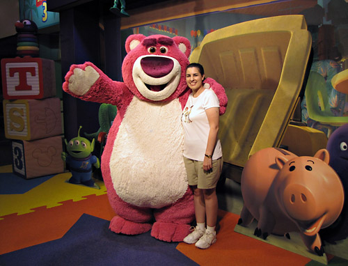 Meeting Lotso at Disney World