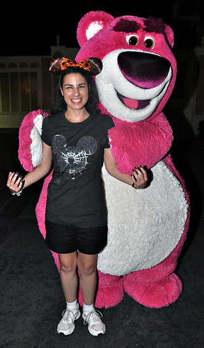 Meeting Lotso at Disney World