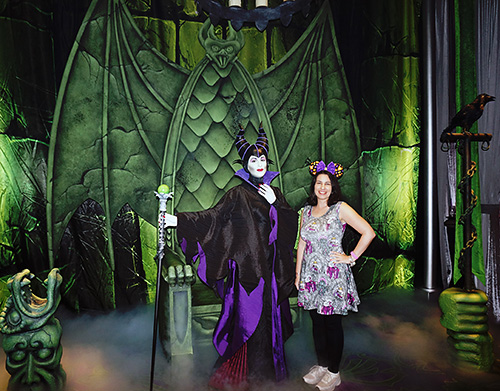 Meeting Maleficent at Disney World