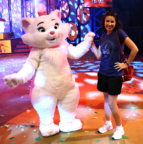Meeting Marie at Disneyland