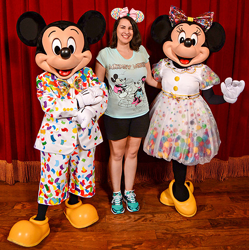 Meeting Mickey Mouse and Minnie Mouse at Disney World