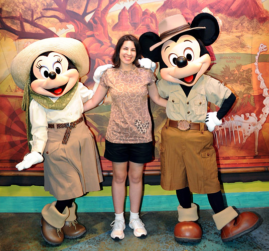 Meeting Mickey Mouse and Minnie Mouse at Disney World