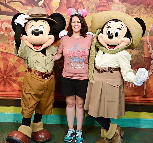 Meeting Mickey Mouse and Minnie Mouse at Disney World