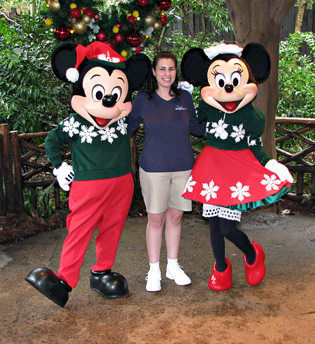 Meeting Mickey Mouse and Minnie Mouse at Disney World