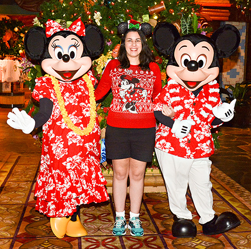 Meeting Mickey Mouse and Minnie Mouse at Disney World