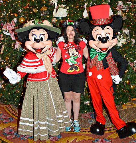 Meeting Mickey Mouse and Minnie Mouse at Disney World