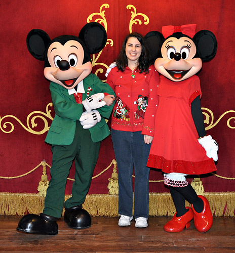 Meeting Mickey Mouse and Minnie Mouse at Disney World