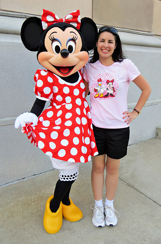 Meeting Minnie Mouse at Disney World