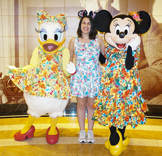 Meeting Minnie Mouse on Disney Cruise Line Fantasy