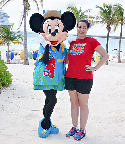 Meeting Minnie Mouse at Disney World