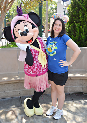 Meeting Minnie Mouse at Disneyland