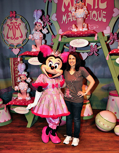 Meeting Minnie Mouse at Disney World