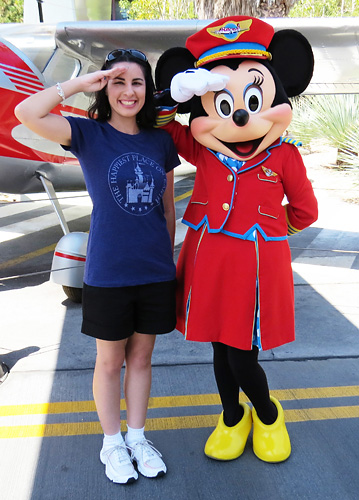 Meeting Minnie Mouse at Disneyland