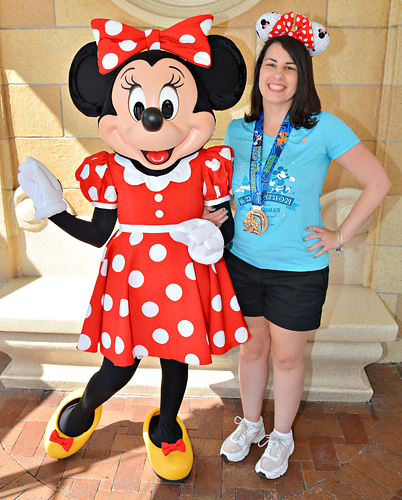 Meeting Minnie Mouse at Disneyland