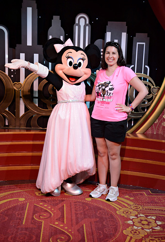 Meeting Minnie Mouse at Disney World