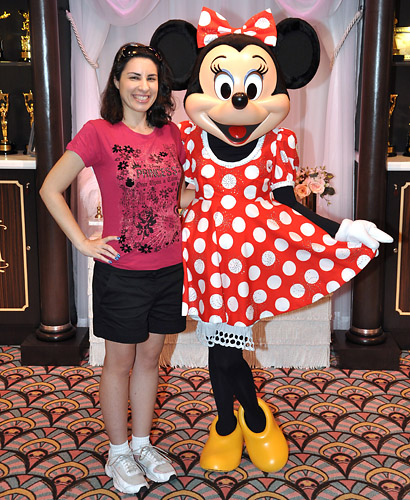 Meeting Minnie Mouse at Disney World