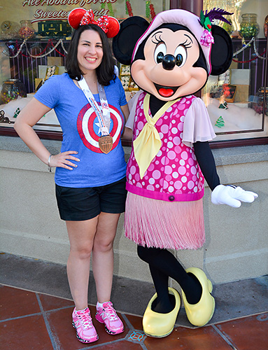 Meeting Minnie Mouse at Disneyland