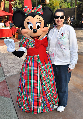 Meeting Minnie Mouse at Disneyland