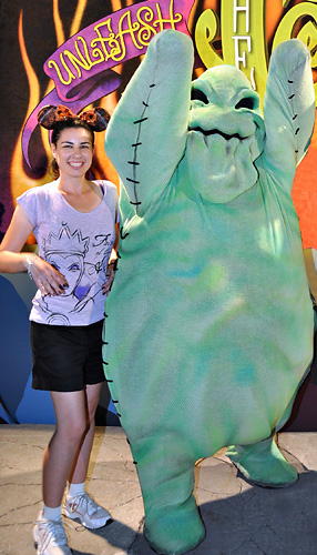 Meeting Oogie Boogie at Disney World