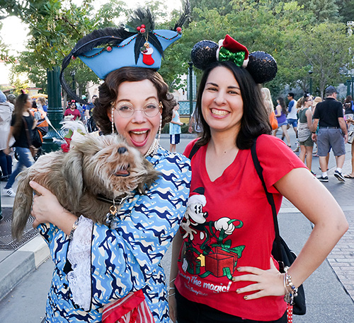 Meeting Donna the Dog Lady at Disneyland