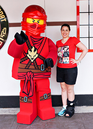 Meeting Kai from Ninjago at Legoland