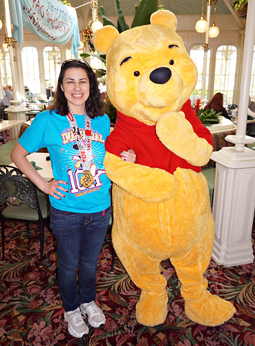 Meeting Winnie the Pooh at Disney World