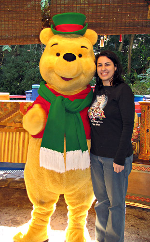 Meeting Winnie the Pooh at Disney World