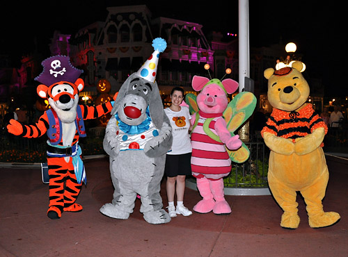 Meeting Winnie the Pooh, Tigger, Eeyore, and Piglet at Disney World
