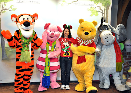 Meeting Winnie the Pooh, Tigger, Eeyore, and Piglet at Disney World