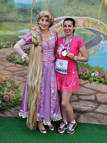 Meeting Rapunzel at Disney World