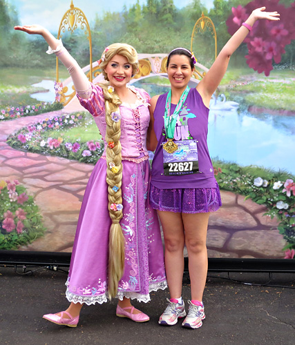 Meeting Rapunzel at Disney World