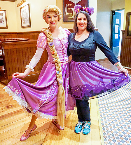 Meeting Rapunzel at Disney World