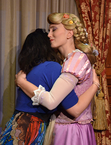 Meeting Rapunzel at Disney World